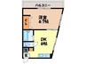 長崎市電１系統<長崎電気軌道>/若葉町駅 徒歩5分 4階 築37年 1DKの間取り