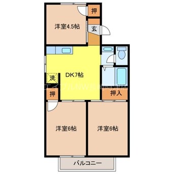 間取図 プレジールうえしま