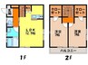 メゾニティ虹ヶ丘 2LDK+Sの間取り