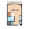 サンシティ21 1Rの間取り