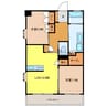 グランジュエル桜馬場 2LDKの間取り