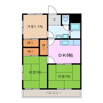 間取図 エムテック名張１番館