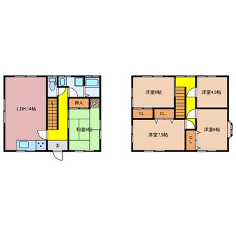 間取図 安部田戸建て