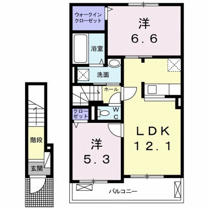 間取図 エトワールくらもちａ