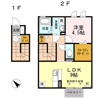 間取図 エムズ　モンピュール　Ⅰ棟