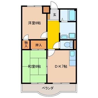 間取図 フラット立石（夏見）