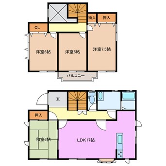 間取図 桐ヶ丘7丁目戸建