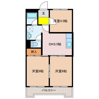 間取図 シルキーハイツ