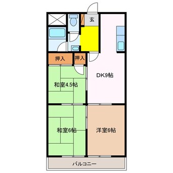 間取図 栄ビクトリーマンション