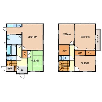 間取図 梅が丘南1番町戸建