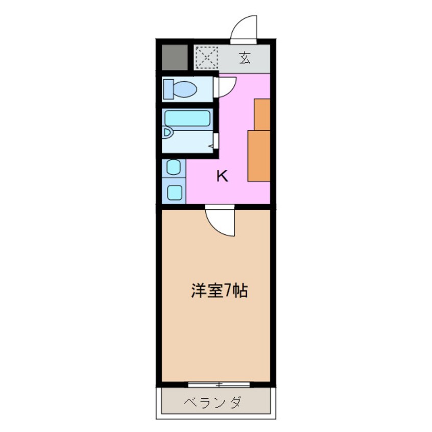 間取図 センエイハイツ Ｂ棟