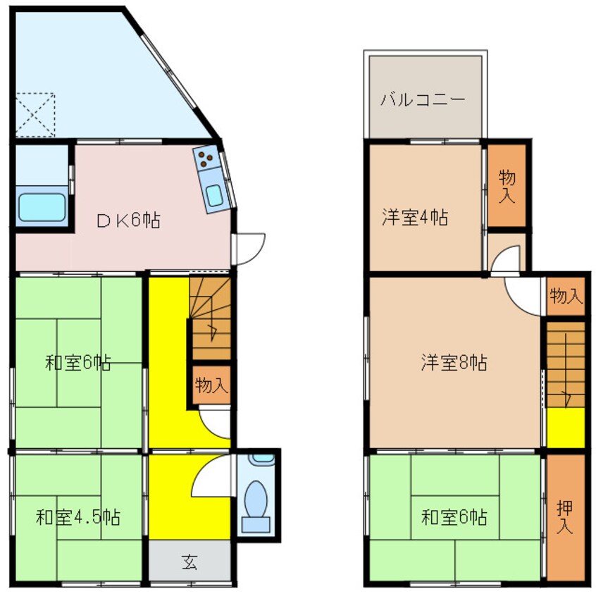 間取図 赤目町丈六戸建