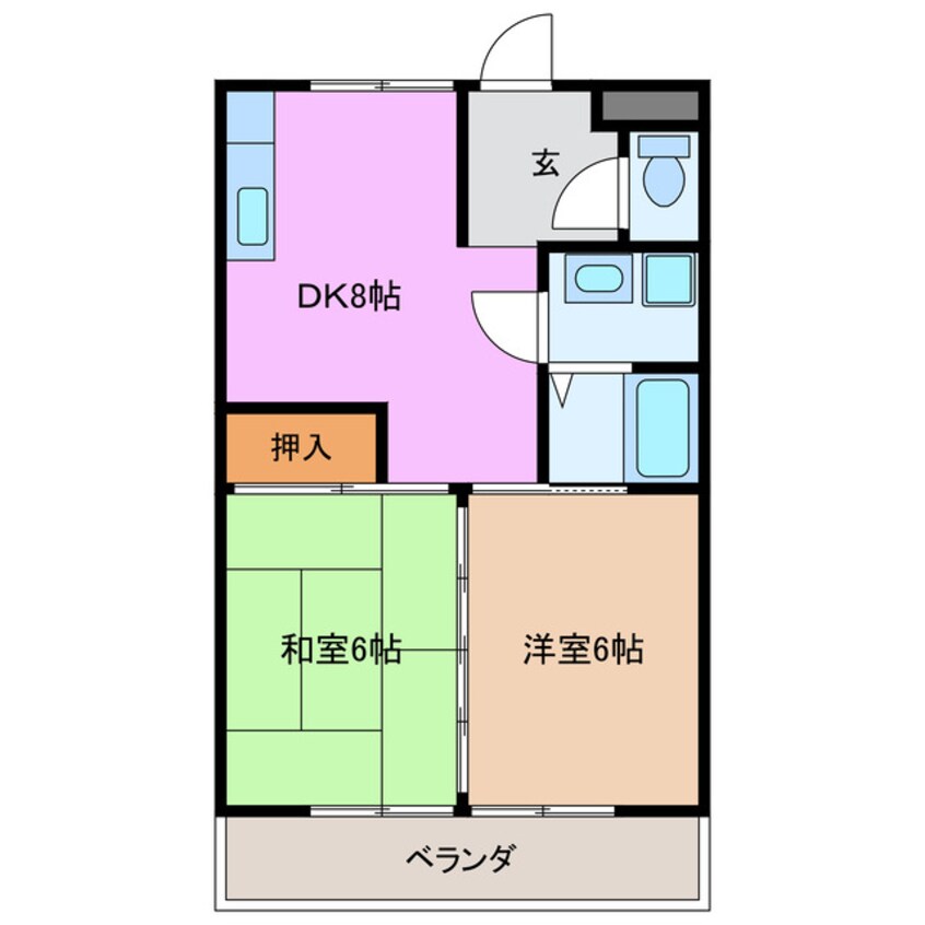 間取図 ルシェル名張