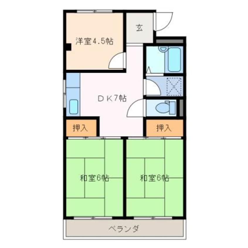 間取図 ヴェルジェ東町