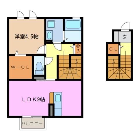 間取り図 エムズ　モンピュール　Ⅰ棟