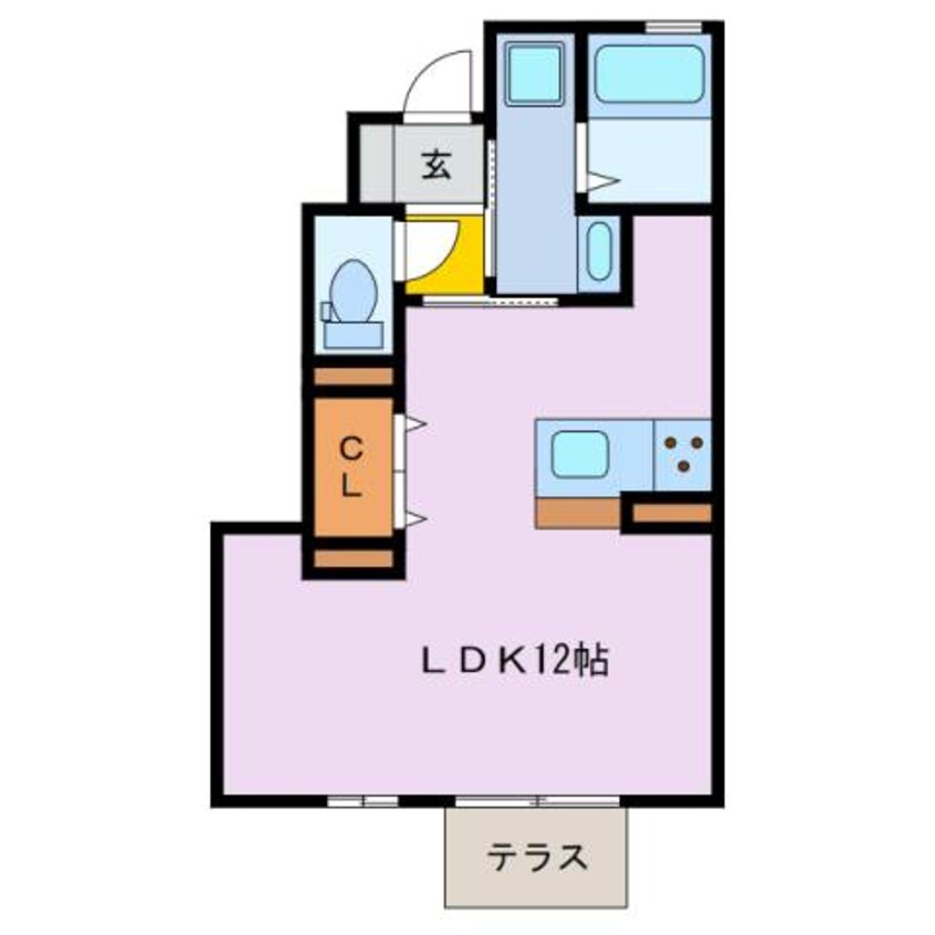 間取図 ＲＥＳＩＤＥＮＣＥ蔵持