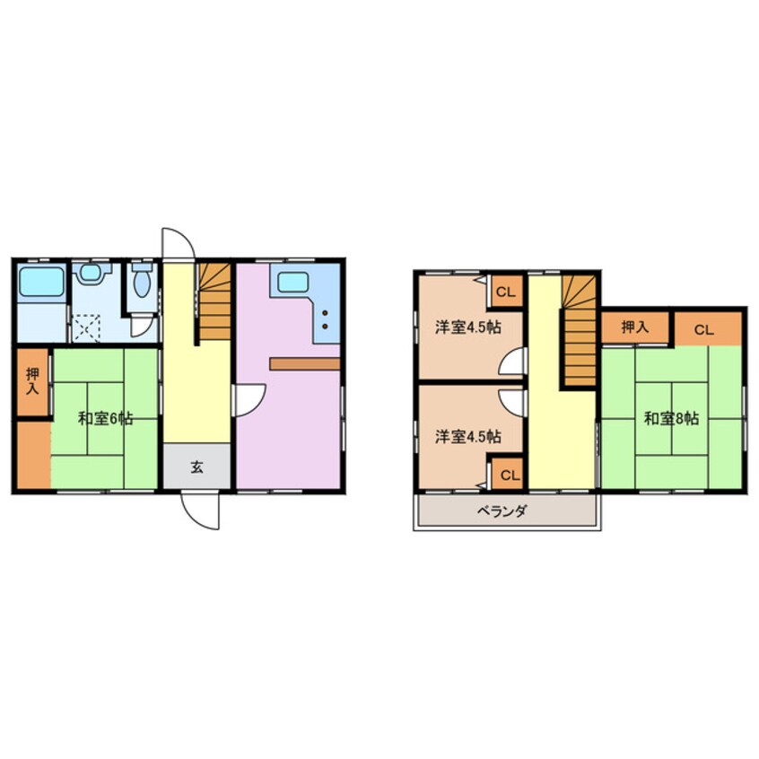 間取図 桐ヶ丘8丁目戸建