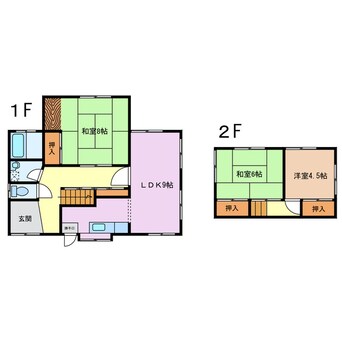 間取図 つつじが丘南5賃貸戸建