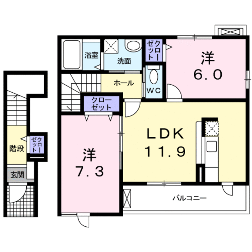 間取図 アルカンシエル