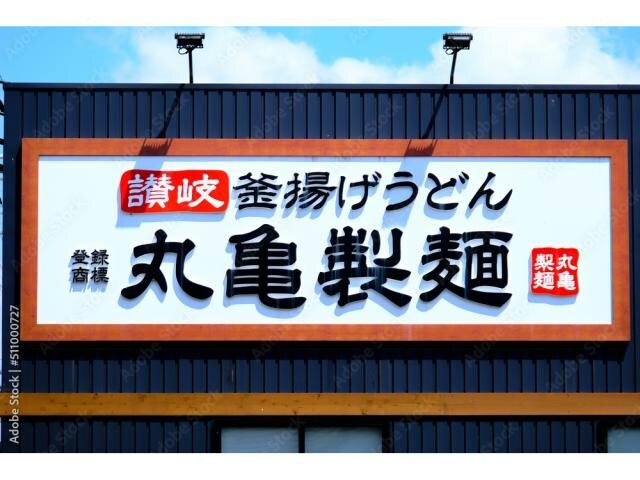 丸亀製麺函館西店(その他飲食（ファミレスなど）)まで816m エ・ラーブル
