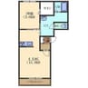 ラズリTK 1LDKの間取り