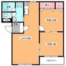 ピュアライフ杉並 2LDKの間取り