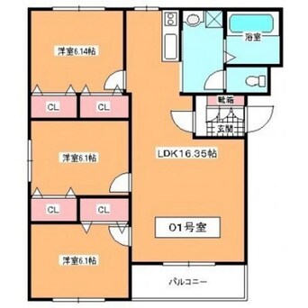 間取図 グランメールⅣ