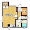 メゾンきむら 1Rの間取り