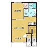 ビラミカエル 13 1LDKの間取り