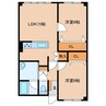 アールズコート 2LDKの間取り