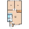 Mシャンテ 2LDKの間取り
