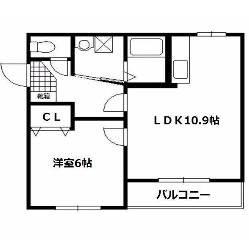 間取図 セゾンクレール昭和