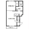 アビターレ中島 1LDKの間取り