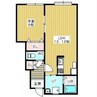 ラルージュコート 1LDKの間取り