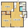 フレンドパークNANAE 2LDKの間取り