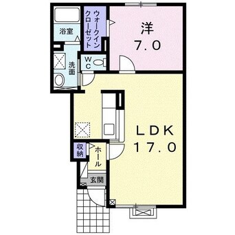 間取図 エルムプラシードA10号館