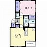 ジェルメ本町 1LDKの間取り