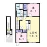 メゾンKT12号館 2LDKの間取り