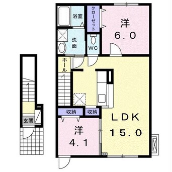 間取図 ラ・クラルテⅡ