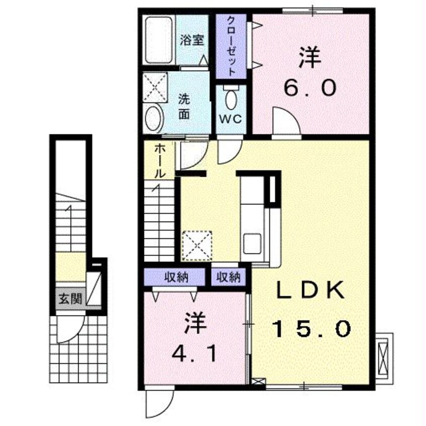 間取図 ラ・クラルテⅡ