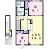 トルテ 2LDKの間取り