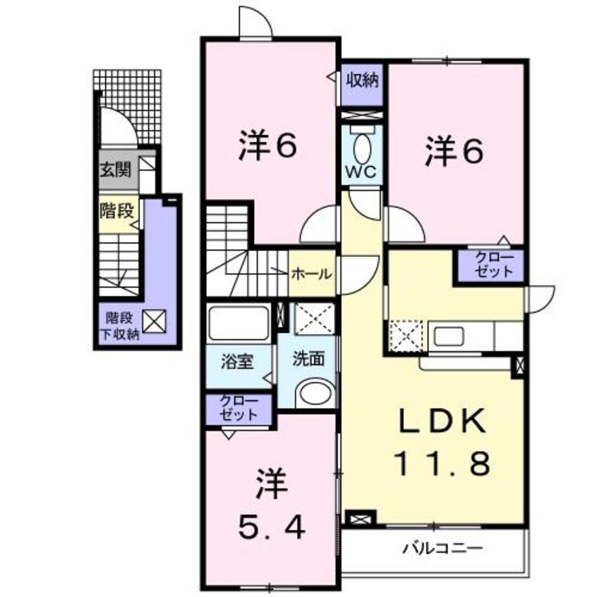 間取図 アップヒルズⅡ