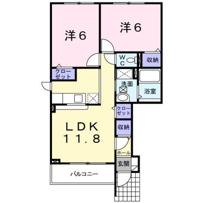 間取図 TERRACE HOUSE E