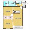 レジデンス大縄町 2LDKの間取り