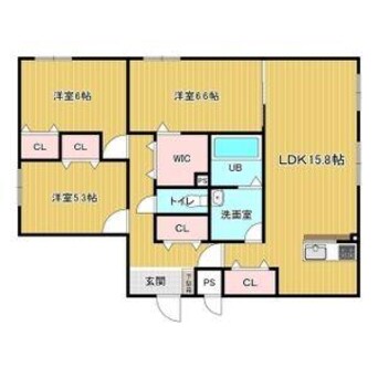 間取図 フレンシア千歳