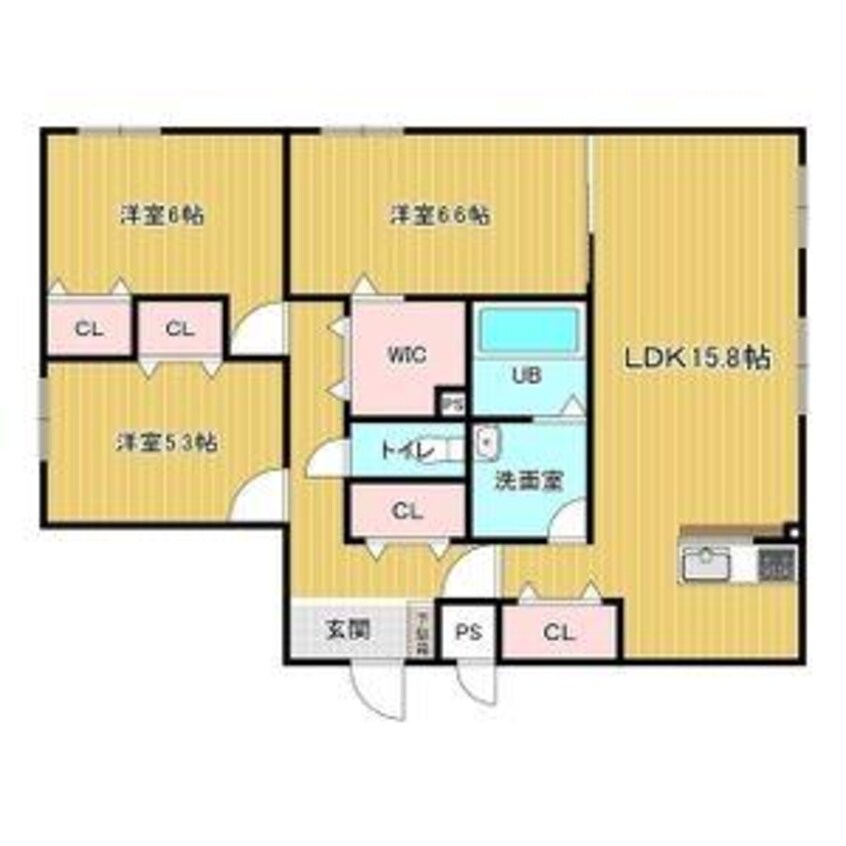 間取図 フレンシア千歳