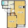 ネサンス 1LDKの間取り