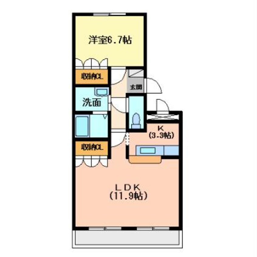 間取図 ピアレ・柏木