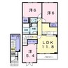 TERRACE HOUSE N 3LDKの間取り