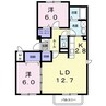 キャトルセゾンA 2LDKの間取り